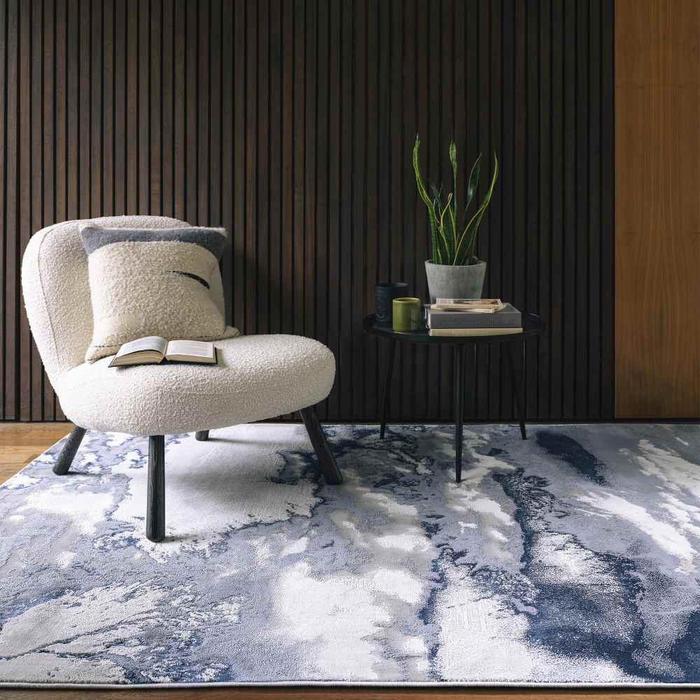 Storm High Shine Abstract Rug