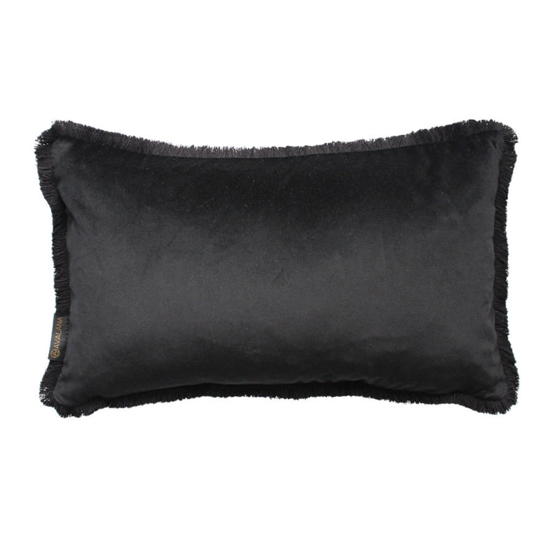 Swan Lovers Fringe Velvet Cushion
