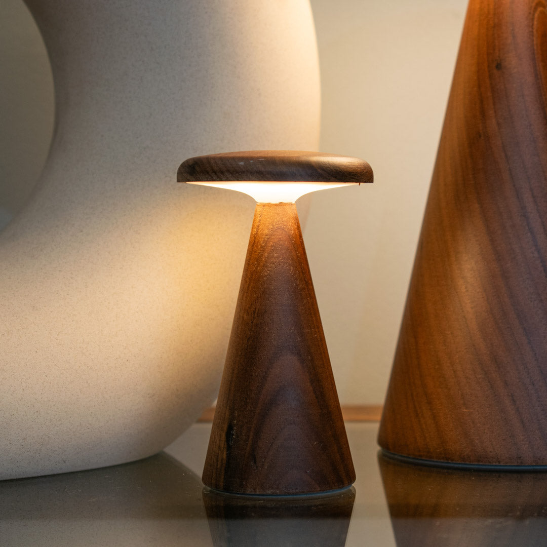 Sylvie Table Lamp - Walnut