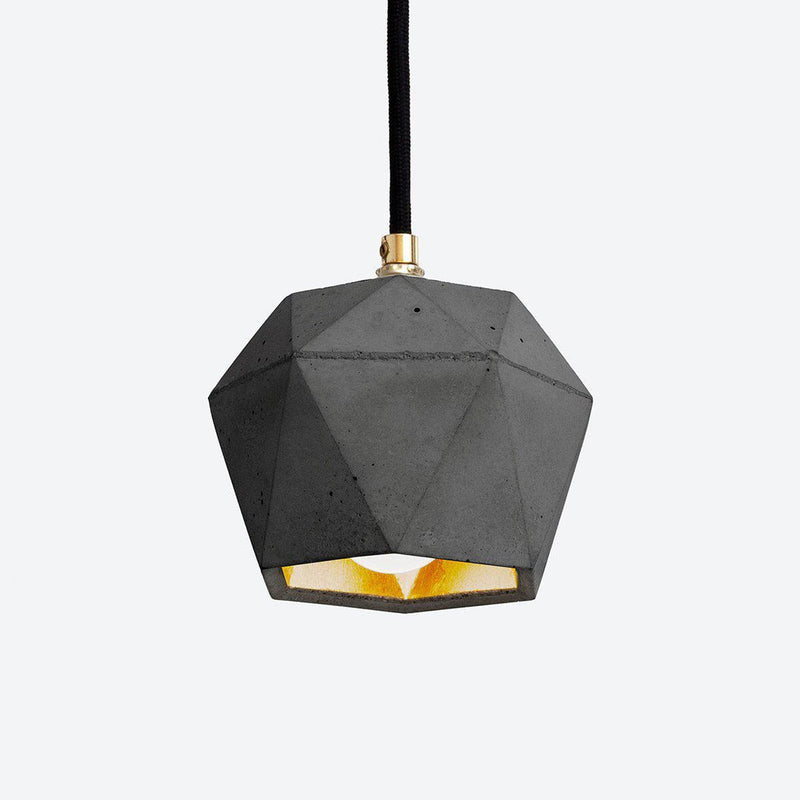 T2 Concrete Hexagon Light - Dark Grey - GANTlights