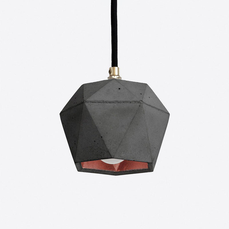 T2 Concrete Hexagon Light - Dark Grey - GANTlights