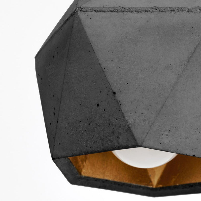 T2 Concrete Hexagon Light - Dark Grey - GANTlights