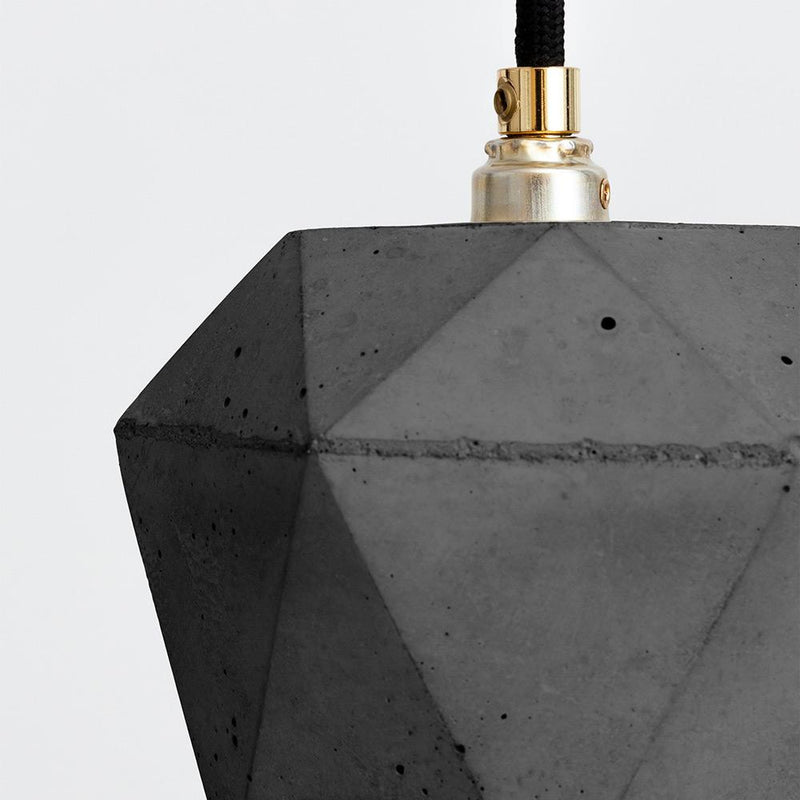 T2 Concrete Hexagon Light - Dark Grey - GANTlights