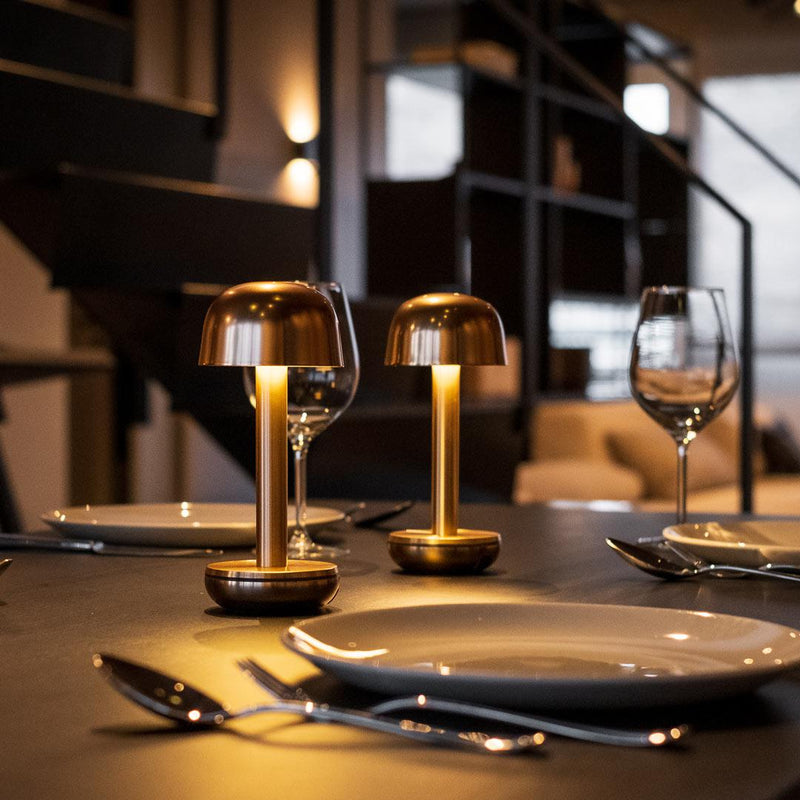 TWO Cordless Table Lamp- Gold