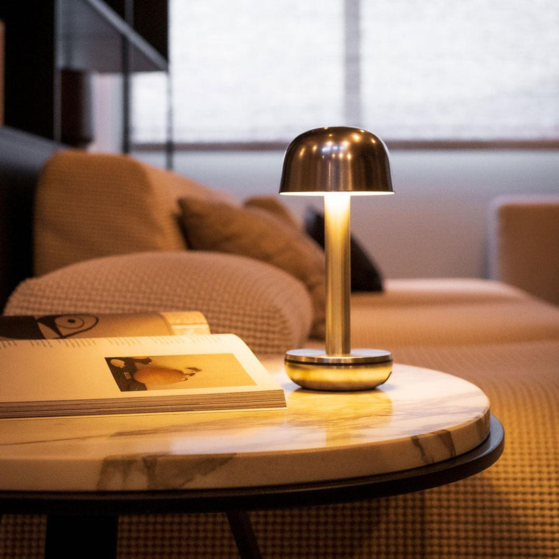 TWO Cordless Table Lamp- Gold