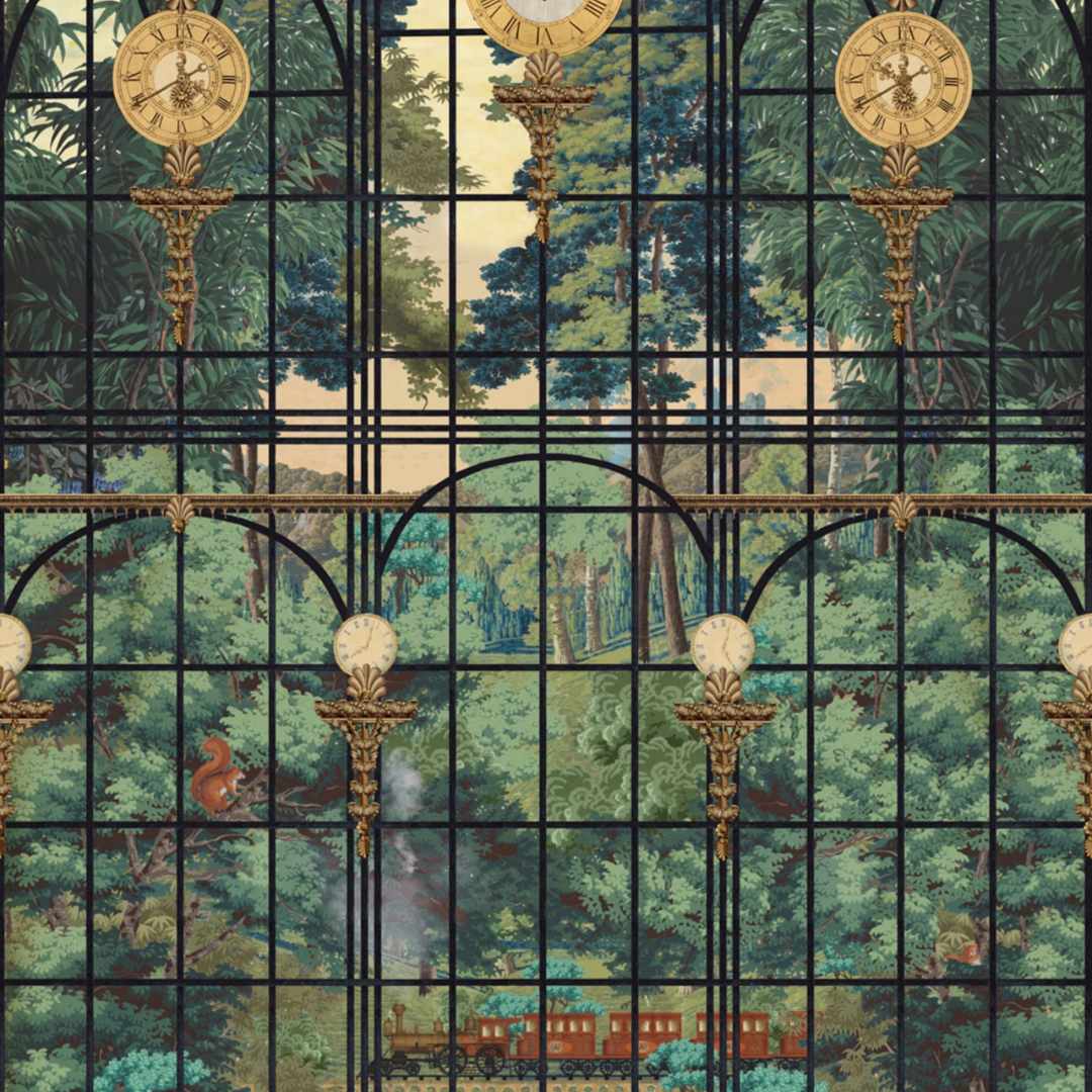 The Station View Wallpaper - Set of 3 Rolls - MINDTHEGAP