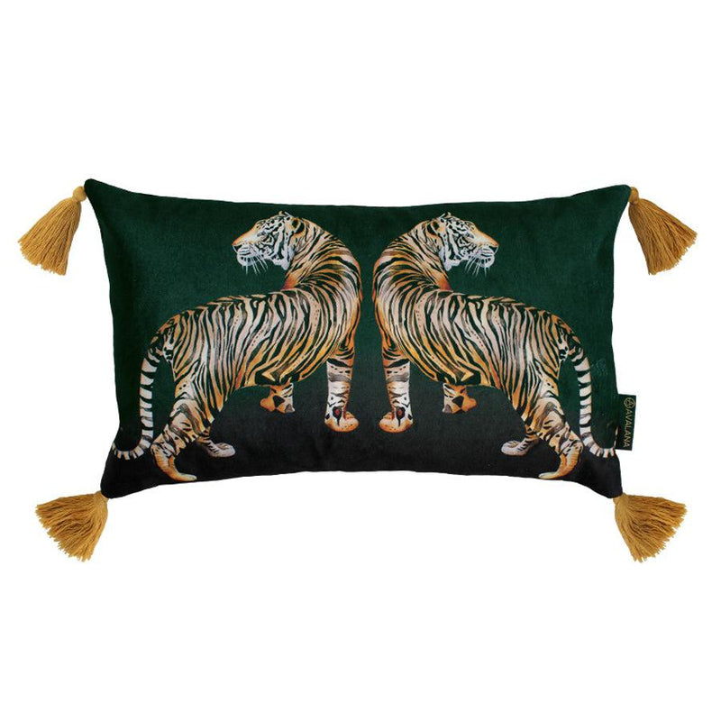 Tiger Tiger Tassel Velvet Cushion Cover