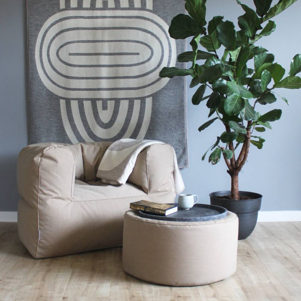 Tiny Moon Outdoor Pouf - Beige - TRIMM Copenhagen
