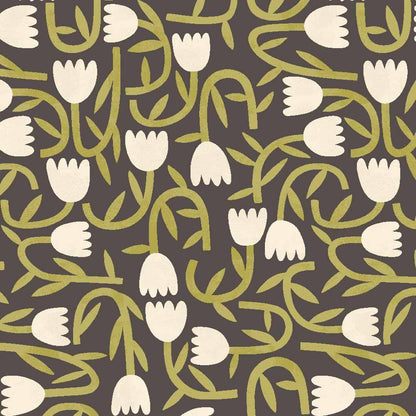 Tiny Tulip Wallpaper - Glasshouse Collection - Ohpopsi