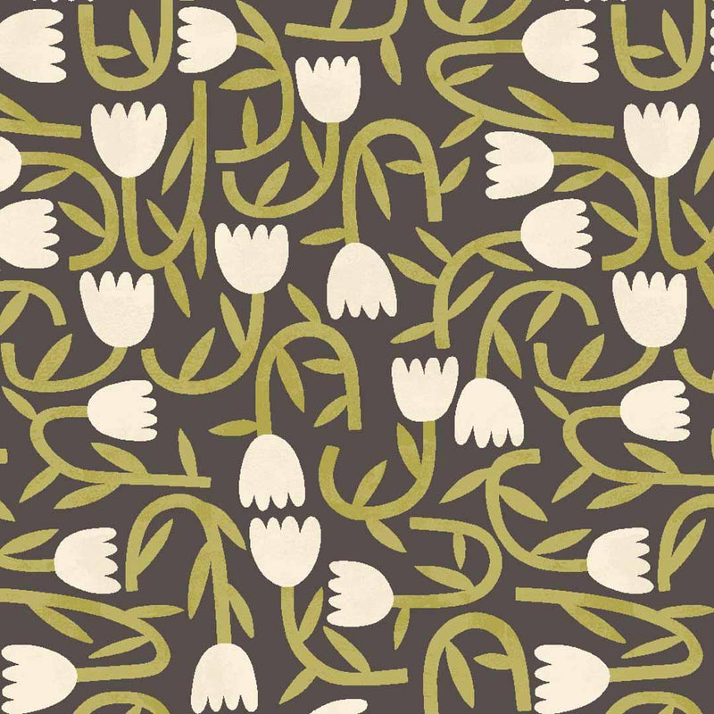 Tiny Tulip Wallpaper - Glasshouse Collection - Ohpopsi