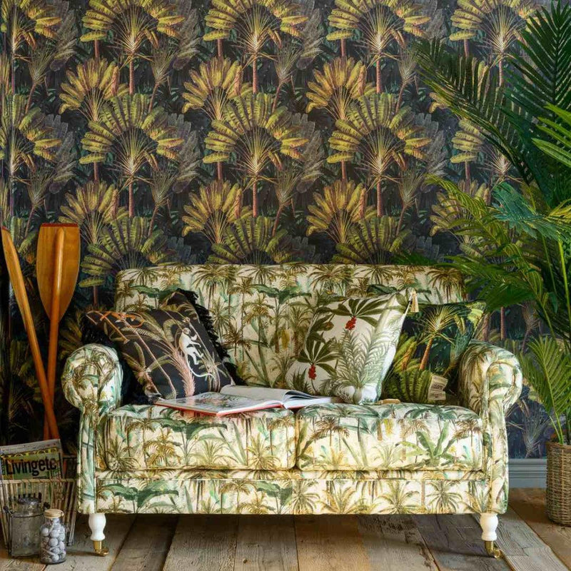 Traveller's Palm Sunset Wallpaper - Set of 3 Rolls - MINDTHEGAP