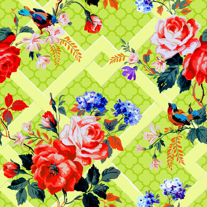Trellis Garden Wallpaper