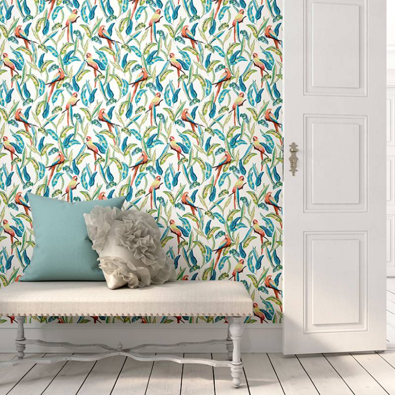 Tropical Parrot Wallpaper - Ohpopsi