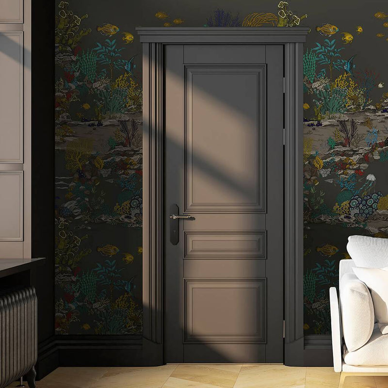 Underwater Jungle Wallpaper - Graphite - Josephine Munsey