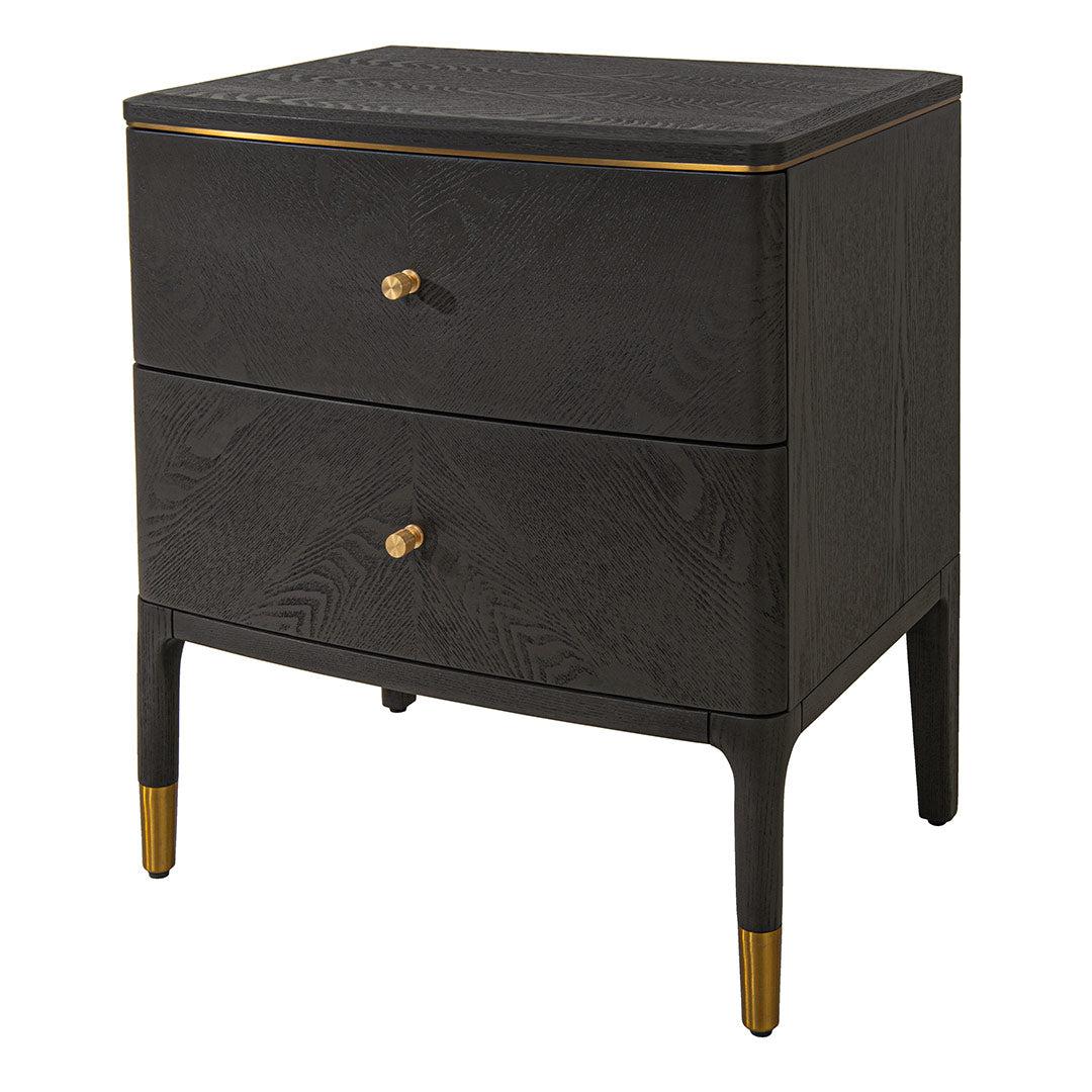 Vancent 2 Drawer Side Table - RV Astley