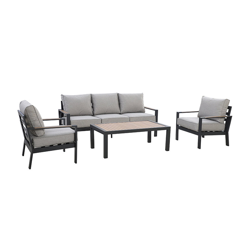 Vancouver 3 Seat Sofa Set - Dove Grey