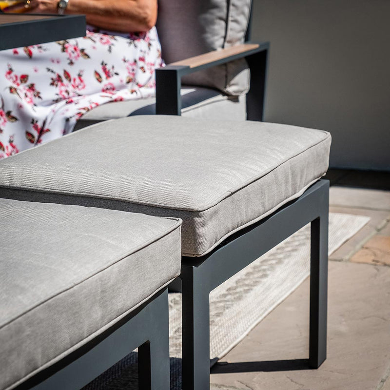 Vancouver 3 Seat Sofa Set With Rising Table - Dove Grey