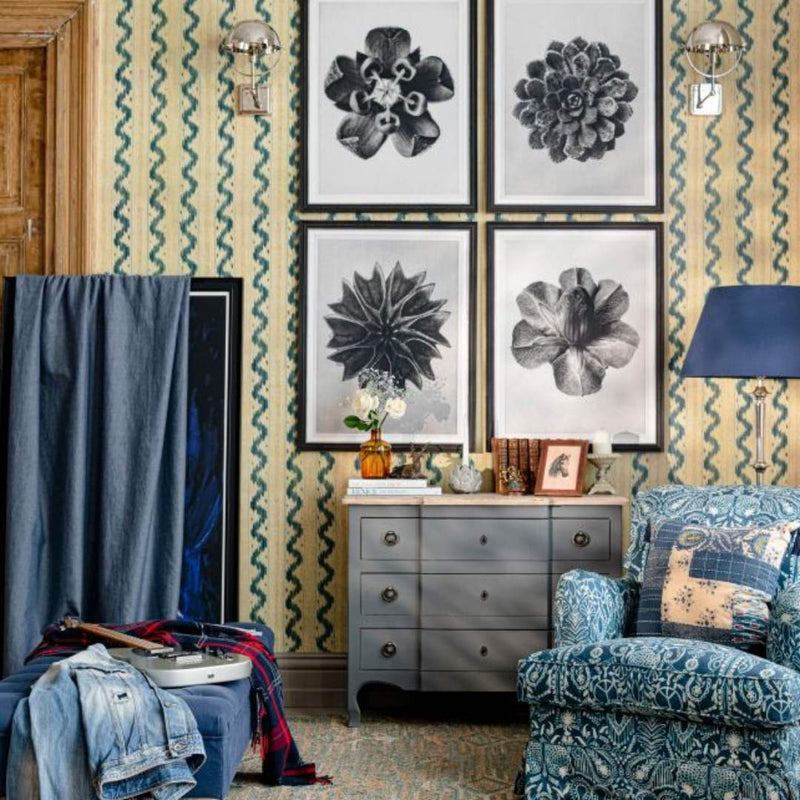 Vintage Ikat Wallpaper - MINDTHEGAP