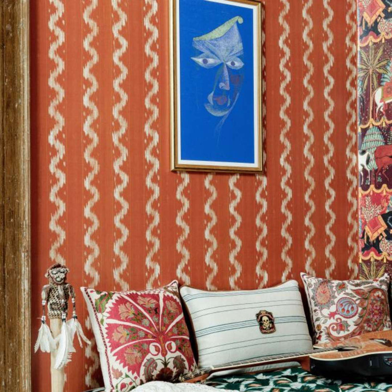 Vintage Ikat Wallpaper - MINDTHEGAP