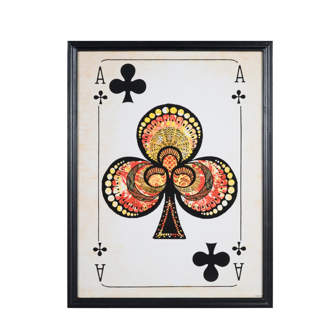 Vintage Playing Cards Framed Art – Lime Lace