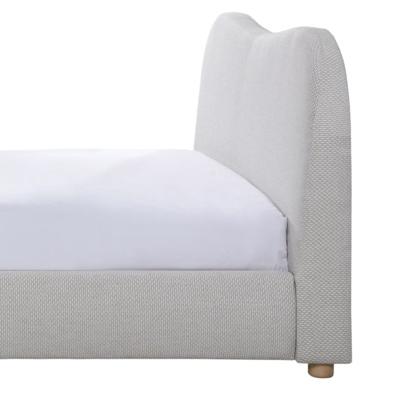 Wave Bed in Natural Weave