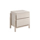 Whisper 2 Drawer Bedside - Oak White Ash