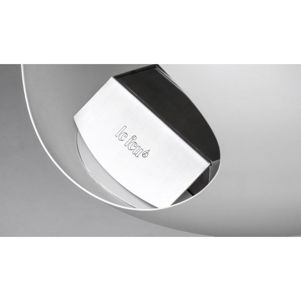 White Ground Steel High Bioethanol Fireplace - Le Feu