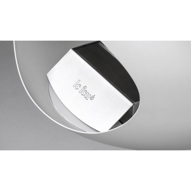 White Ground Steel High Bioethanol Fireplace - Le Feu
