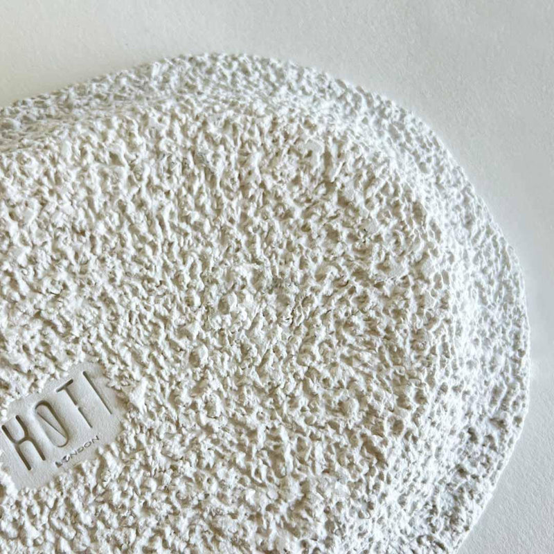 White Textured Ceramic Dinnerware Set - Coral Collection - Koti London