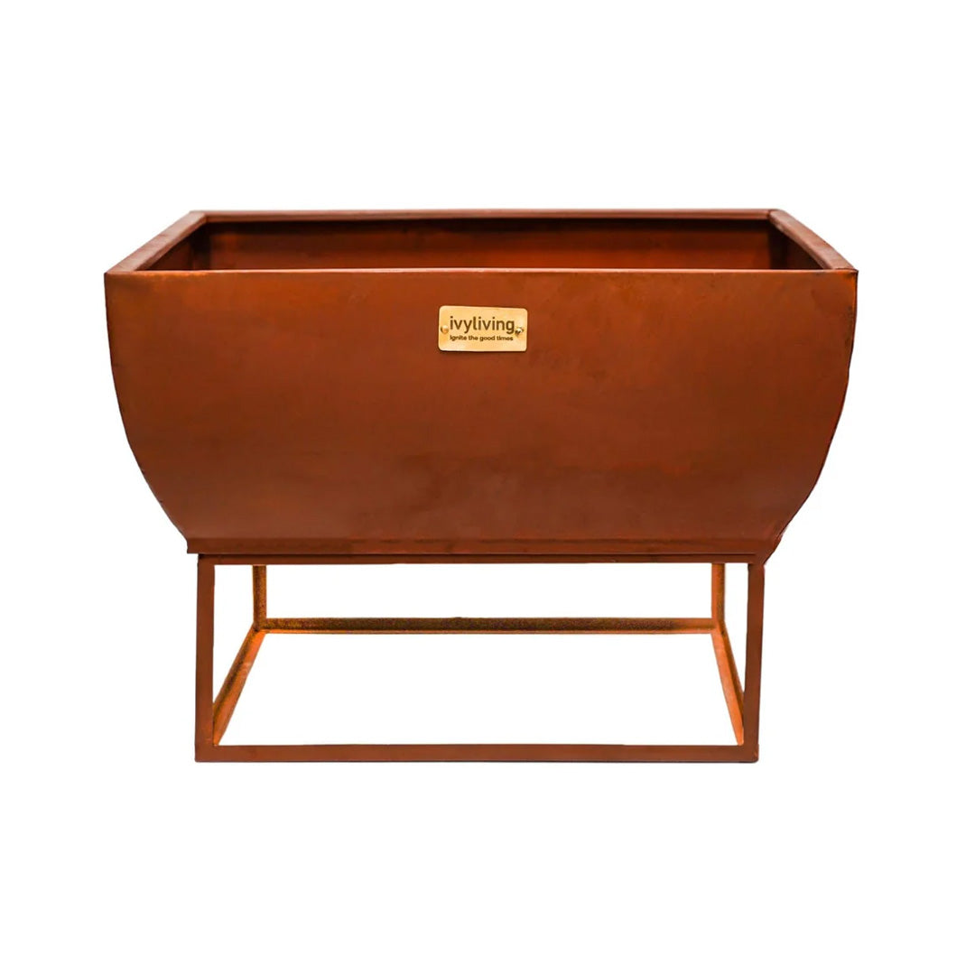 Windermere Large Fire Pit - Rust Iron