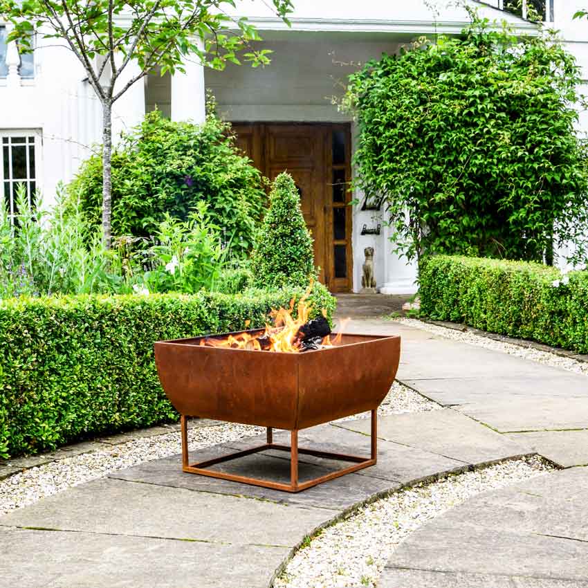 Alexandria Large Fire Pit - Rust Iron