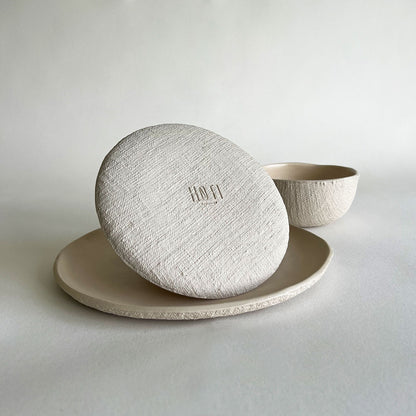 YUTA Ceramic Dinnerware Set - Beige - Koti London