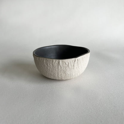 YUTA Ceramic Dinnerware Set - Beige and Charcoal - Koti London