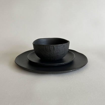 YUTA Ceramic Dinnerware Set - Black - Koti London
