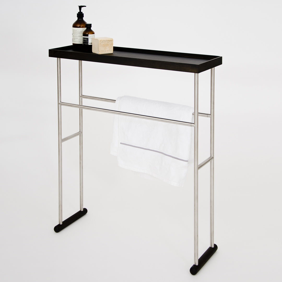 Yoku Caddy Towel Rail - Dark Oak