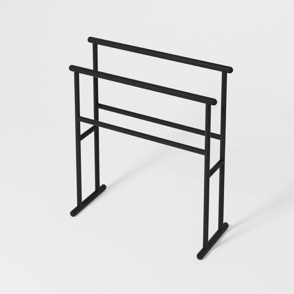 Yoku Freestanding Towel Rail - Dark Oak