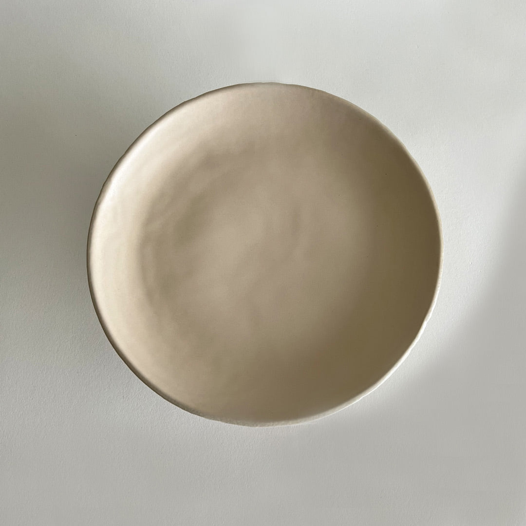 Yuta Ceramic Serving Tray - Beige