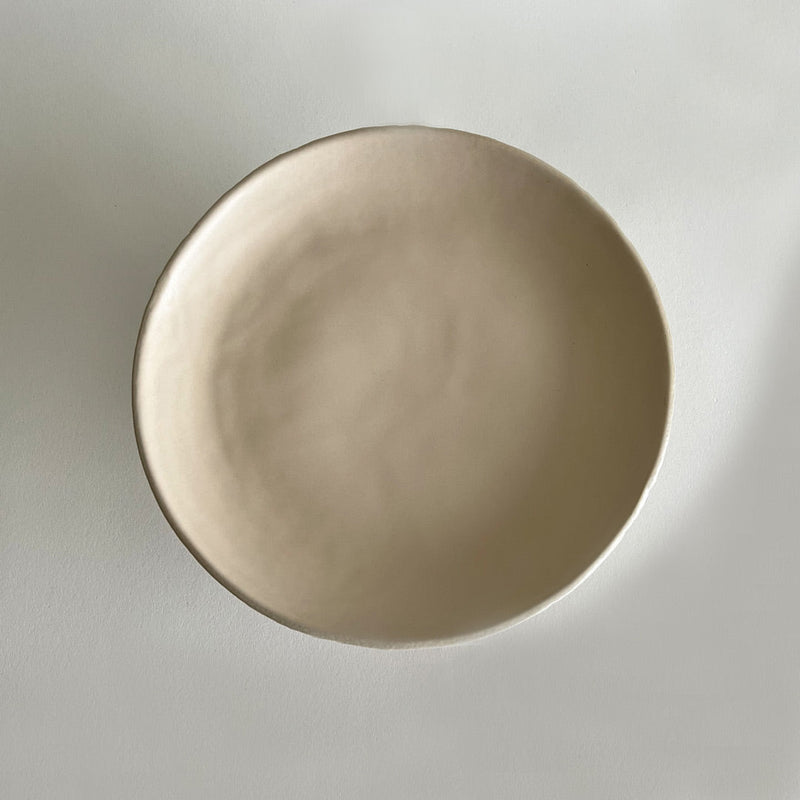Yuta Ceramic Serving Tray - Beige