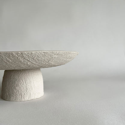 Yuta Ceramic Serving Tray - Beige