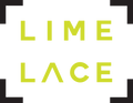 Small lime green text spelling Lime Lace logo
