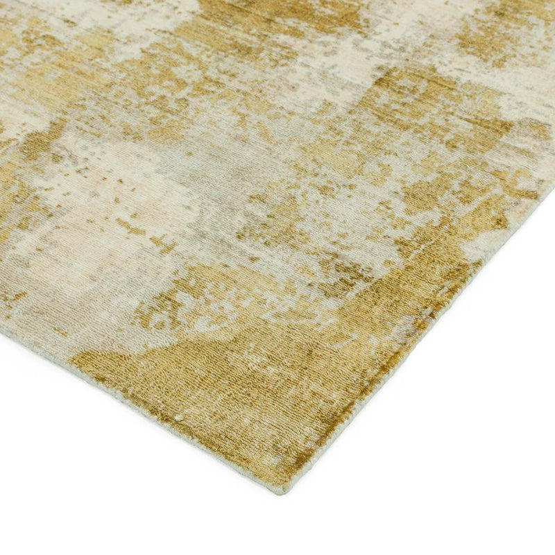 Abstract Screen Printed Hand Woven Rug - Autumn