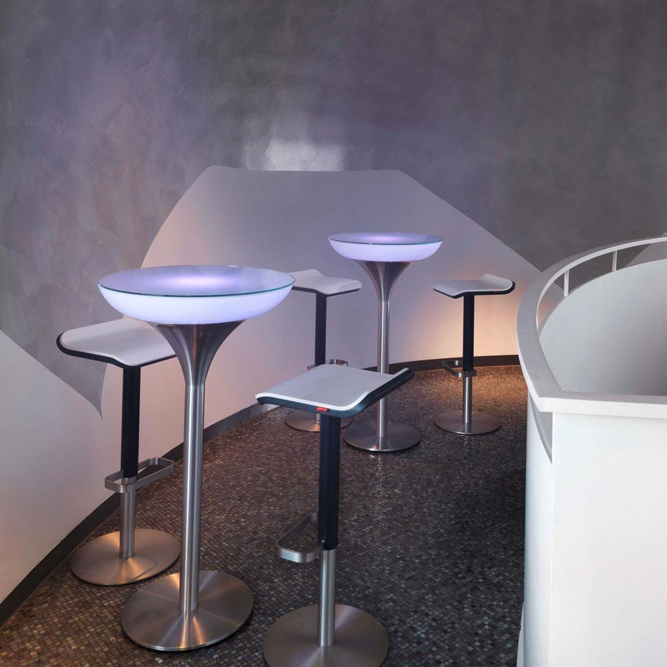 Adjustable ED Bar Stool - Anthracite & White - Moree