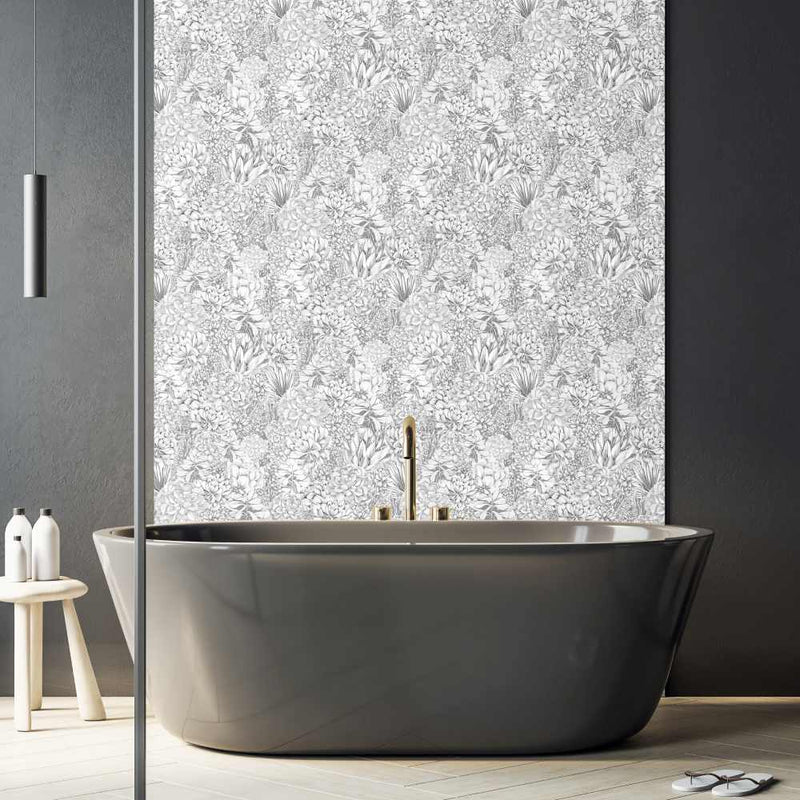 Alpine Landscape Wallpaper - Grey - Brand Mckenzie