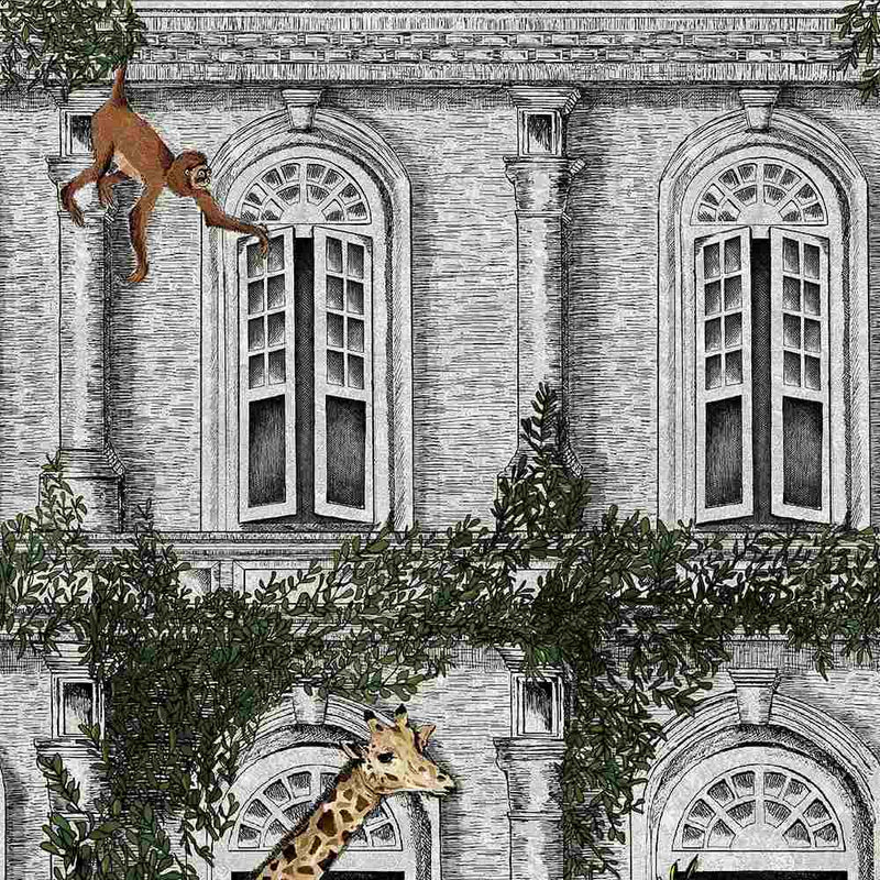 Animal Architecture Wallpaper - Green - Brand Mckenzie