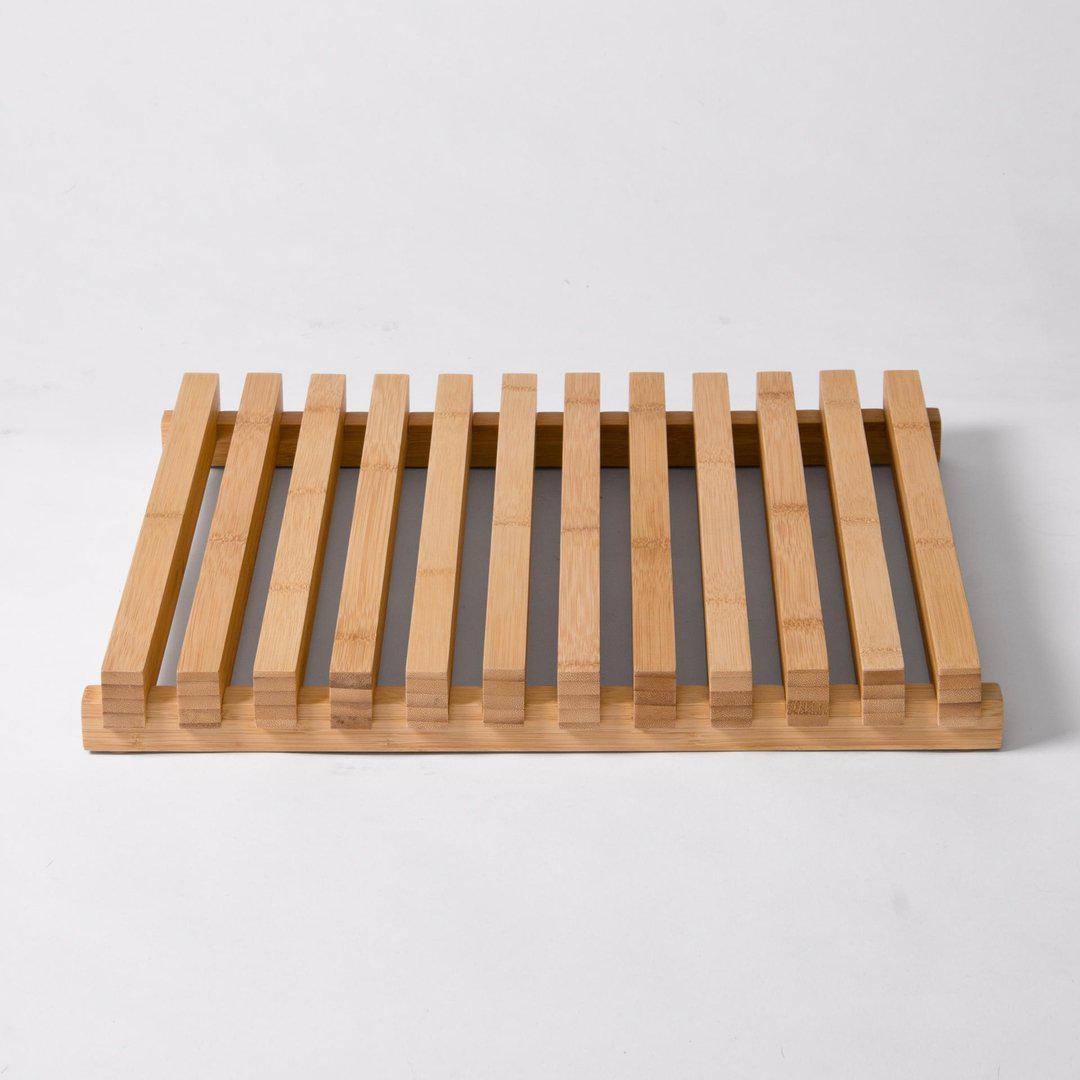 Arena Slatted Shower Mat Bamboo