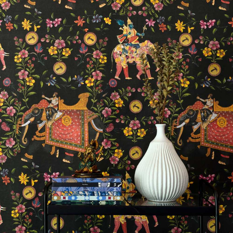 Aristocracy Anthracite Wallpaper - Set of 3 Rolls - MINDTHEGAP