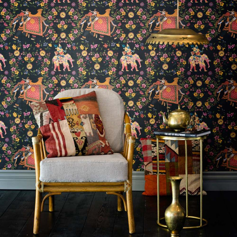 Aristocracy Anthracite Wallpaper - Set of 3 Rolls - MINDTHEGAP