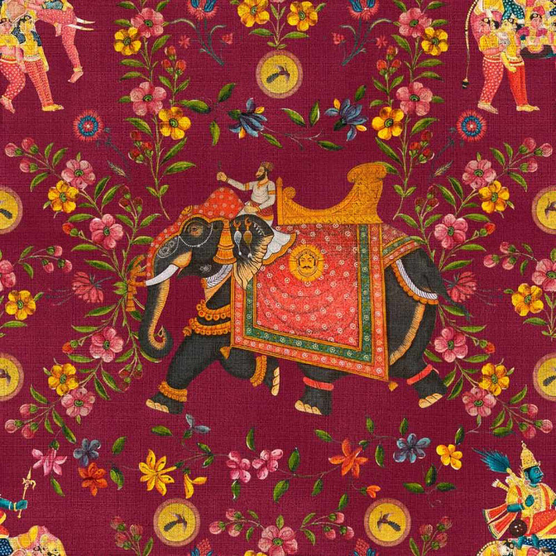 Aristocracy Mauve Wallpaper - Set of 3 Rolls - MINDTHEGAP