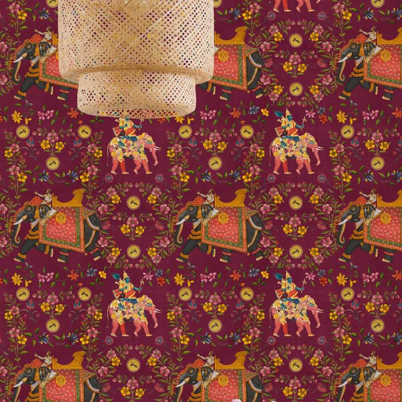 Aristocracy Mauve Wallpaper - Set of 3 Rolls - MINDTHEGAP