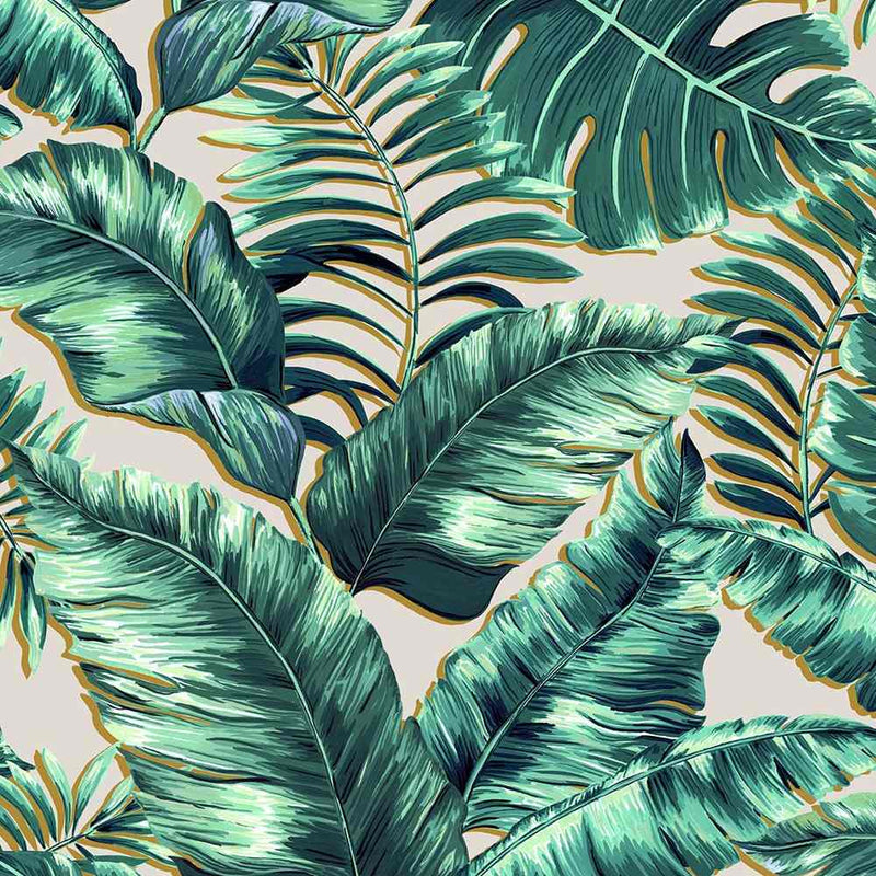 Banana Leaves Max Wallpaper - Blush Pink - Brand Mckenzie